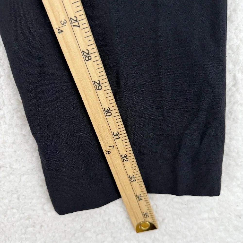 Tiglio Dress Pants Mens 34R Black Slim Fit Wool Tapered Office Business 34x34‎